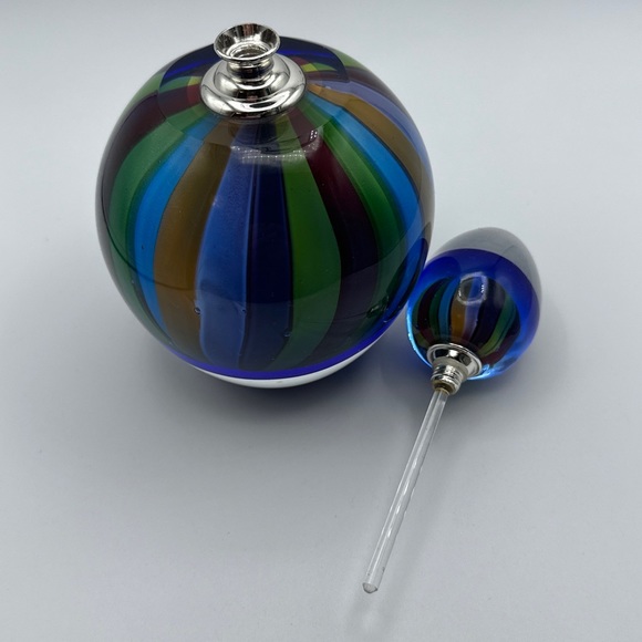Vintage Italian perfume bottle with its original glass stopper, Murano glass - Picture 8 of 9